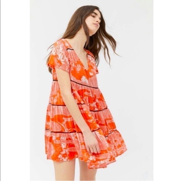 Urban Outfitters Pippa Chiffon Mini Dress - S - Picture 1 of 9